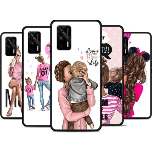 Baby Mom Girl Hot Fashion For Realme 8 GT Neo Flash Edition Explorer Master Q3 Pro Narzo30 C21 C20 C11 C20A C21Y Phone Case