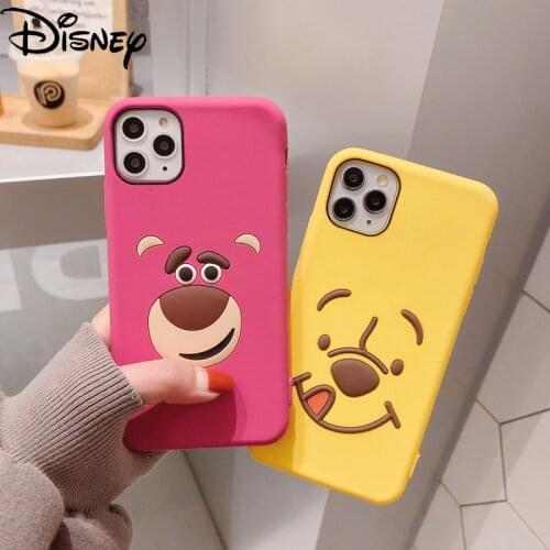 Disney Lotso for IPhone 7/8P/X/XR/XS/XSMAX/11/12Pro/12mini Cartoon Silicone Anti-drop Phone Case