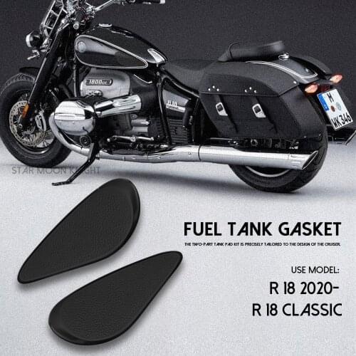 For BMW R18 Classic R 18 2020 - Motorcycle Tank Pad Non-slip Side Fuel Tank Stickers Waterproof Pad Rubber Sticker Traction Pad