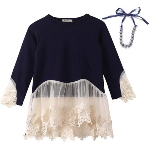 Fall 2021 New Cotton Black Girl T Shirt With Lace Trimming Princess Birthday Adorable Crewneck Size 5 7 9 11 13 Years Old