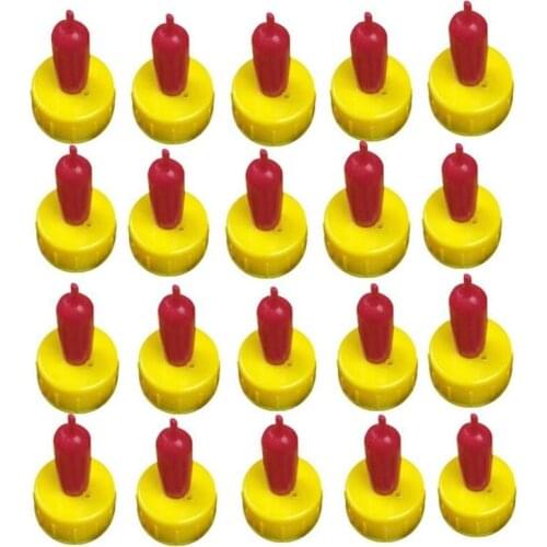 LUDA 20 Pieces Lamb Teat Feeder Bottle Topper Feeding Milk Drinking for Sheep Goat Pup Dog
