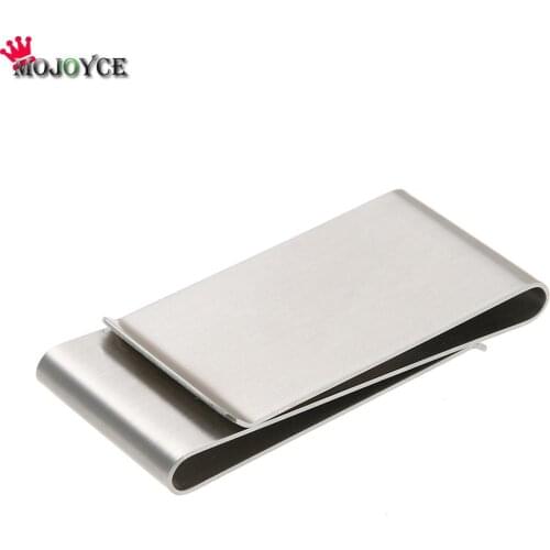 MOJOYCE Drop Shipping High Quality Practical Multifunction Stainless Steel Card Folder Money Clips Metal Wallet