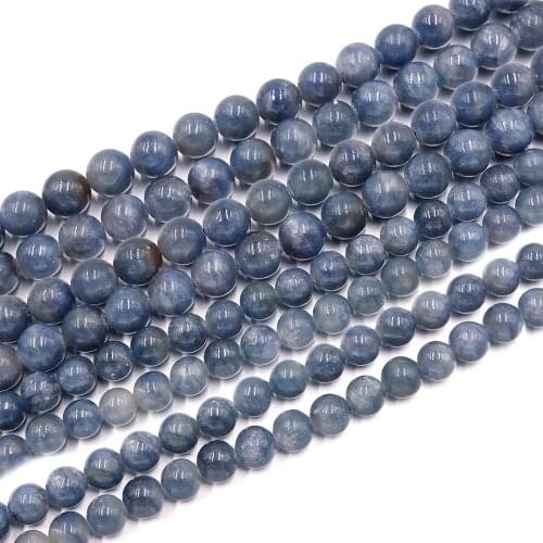 Natural genuine Sapphire stone beads Round Loose Bead bracelet not treatment For Jewelry Making DIY design for needle work