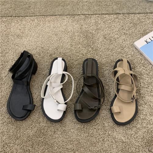New Summer Womens Shoes Flat Sandals Female Open-Toe Shoes Women Sandals Casual Roman Style Ladies Sandalias Plus Size De Mujer