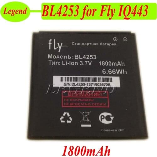 Original Fly BL4253 Battery High Quality 1800mAh for Fly IQ443 iq443 Battery Batterie Bateria AKKU PIL