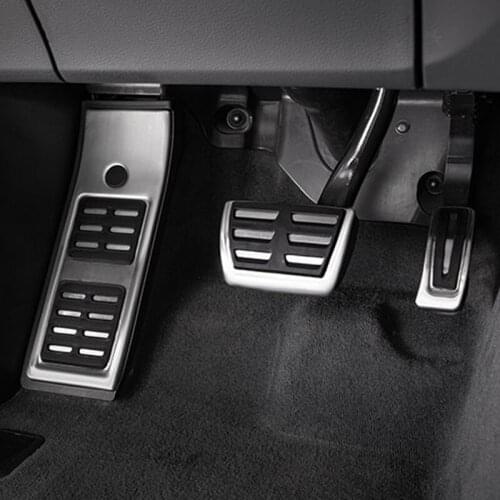 Stainless Steel Car Accelerator Fuel Pedal Brake Foot Rest Pedals Cover For Audi A4 B9 A5 F5 2016 2017 2018 2019 Accessories