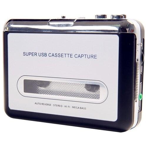 ETC-USB Portable Cassette to MP3 Converter Tape-to-MP3 Player with Headphones