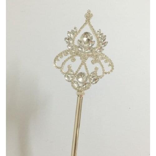 Goddess Scepter .walking stick props .metal diamond accessories