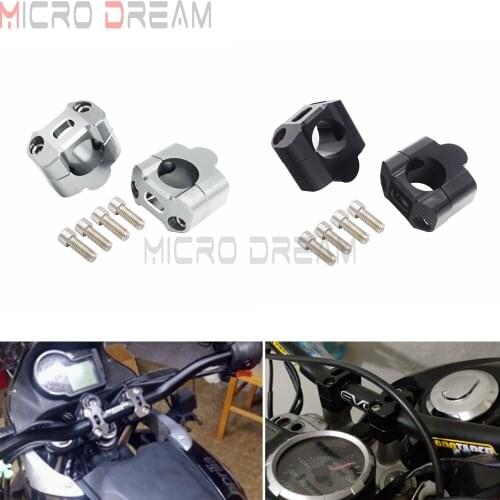 Off-Road Motorcycle 1-1/8" Aluminum Handlebar Risers 28mm Fat Bar Clamps Universal For Honda Yamaha Kawasaki Dirt Pit Bike