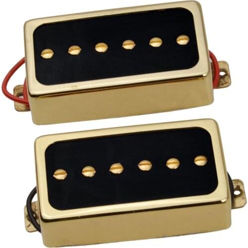 2pcs Neck Bridge Pickups Golded Replacement for Electric Guitar