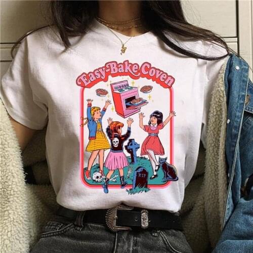 2021 Satan Horror T Shirt Women Demon Death Scary Devil Funny T-shirt Satanism Alien Grim Reaper Satanist Graphic TShirts Female