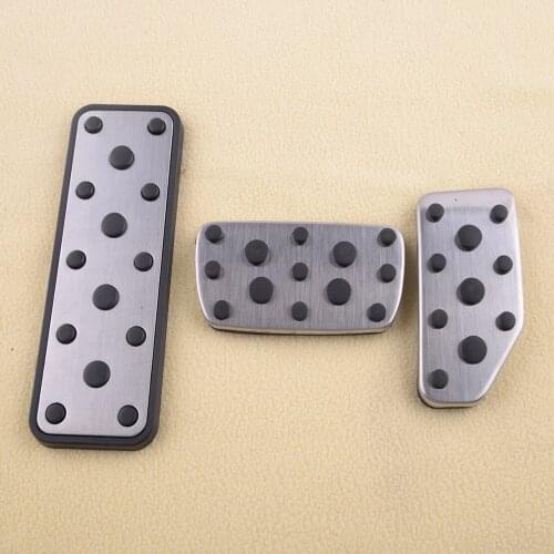 3Pcs/Set Car Footrest Brake Gas Pedal Pad Cover Fit for Subaru Impreza Forester Crosstrek Outback Legacy Ascent 2020 2021 AT