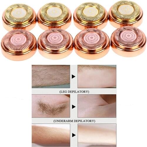4Pcs/set Facial Hair Removal Replace Blade Heads, Hair Removal Blade for Womens Painless Epilator