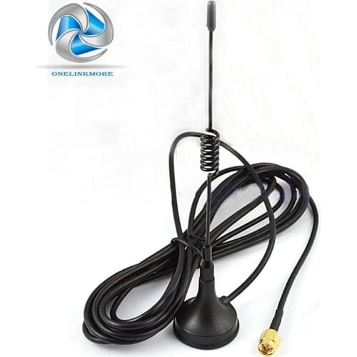 5 piece/lot 433Mhz Antenna 5dbi SMA Plug Connector Straight with Magnetic base for Ham radio