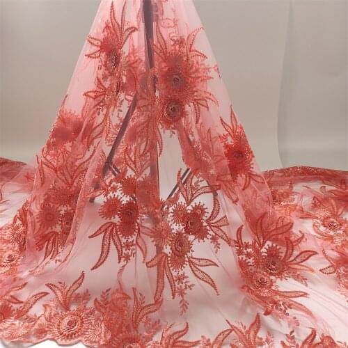 African French Tulle Lace Fabric with Stone 2021High Quality Nigerian Mesh Net Lace Fabric for Sewing qpaT0008