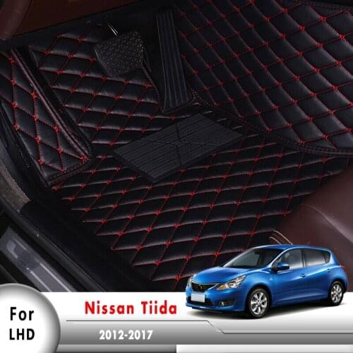 For Nissan Tiida 2020 2019 2018 2017 2016 2015 2014 2013 2012 Car Floor Mats Covers Styling Custom Leather Interior Accessories