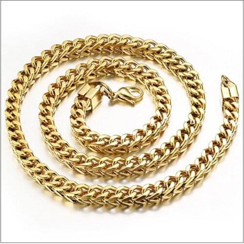 56cm*6mm 70g New Arrive Stainless Steel Gold Smooth Chain Mens Boys Fashion Necklaces,High Quality Lowest Price