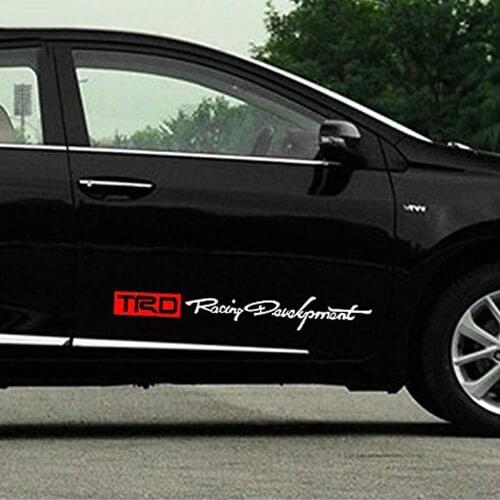 For Toyota TRD 2PCS Car Racing Sticker Decals
