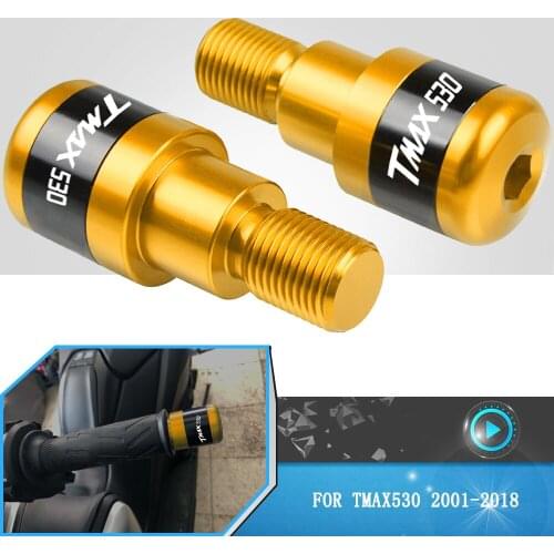 For Yamaha TMAX530 T-Max T MAX 530 2001-2018 2017 2016 2015 Motorcycle Handlebar Grips Slider Cap Plug Aluminum Handle Bar Ends