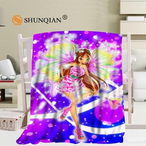 Custom Anime Pattern Travel Blanket Home TV Casual Relax for Family Soft Fluffy Warm Blanket