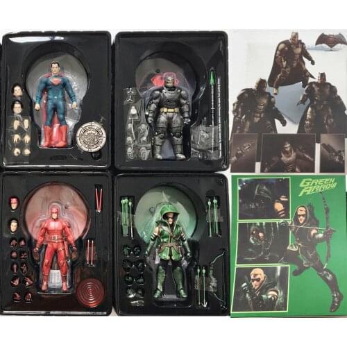 Mezco one 12 Joker Green Arrow Frankenstein Shazam Black Panther Flash Punisher Deadpool Action Figure