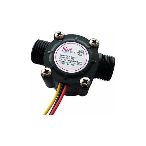 F014 G1/2 Water Flow Sensor Hall Flow Sensor Switch Flow Meter Flowmeter Water Control Counter DN15 1-30L/min