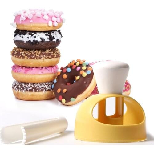 1pcs Donut Mold DIY Cake Decorating Tools Baking Desserts Decorating Stencil Doughnut Maker Mould Bread Cutter Maker