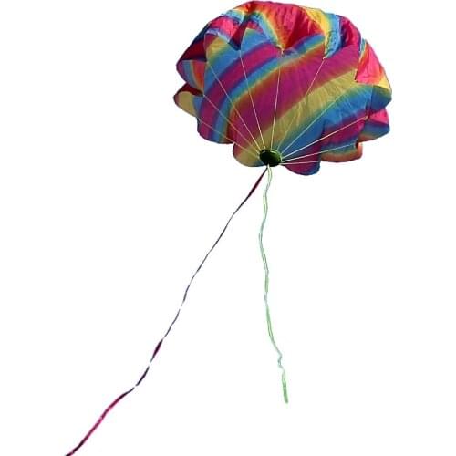 Hand Throwing Prachute Childrens Toy Parachute LED Light Outdoor Park Fitness Sports Puzzle Parachute Flying Children Gift Toy