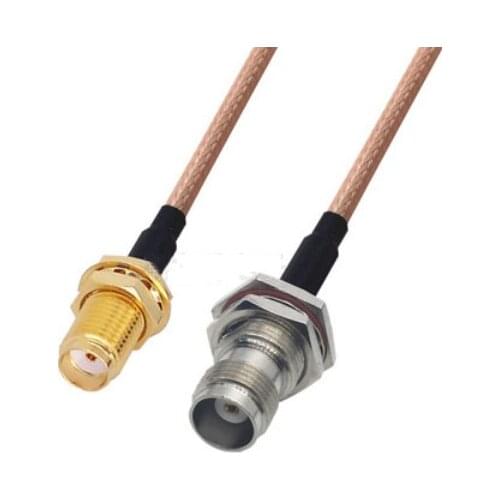 RG316 Cable SMA Female to TNC Female Jack Nut Bulkhead Connector RF Coaxial Jumper Cable