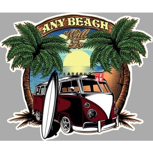 Combi Surf Rats Dub Combi Cox Autocollant Sticker Auto Tablet Decals Camper Van Sticker