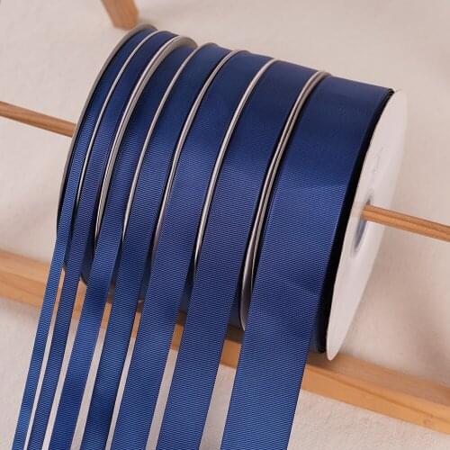 Navy Blue Grosgrain Ribbons 100Yards/91Meters Hand DIY Wedding Christmas Decoration Gift Cake Box Wrap Flowers Package Ribbon