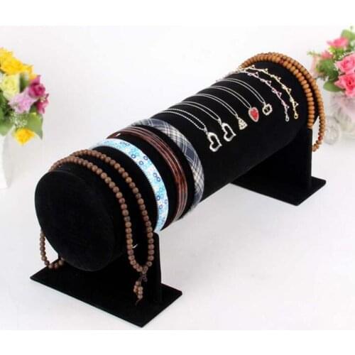 Girls Hair Band Display Rack Syn Suede For Prop Colorful Hair Accessory Rack