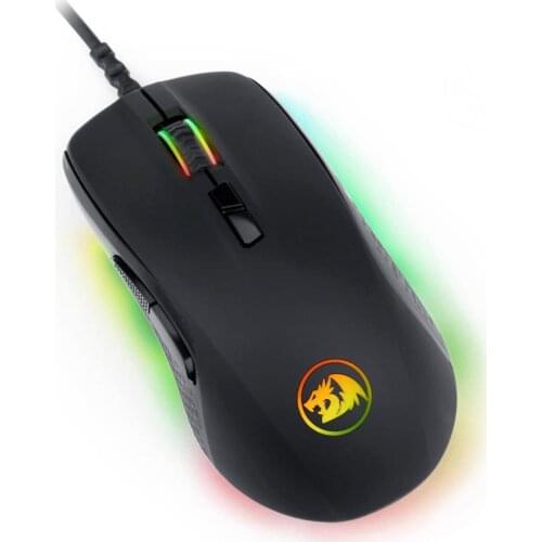Redragon M718-RGB Optical game mouse RGB backlit wired MMO PC game mouse two-hand precision programmable computer mouse