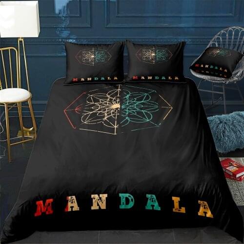 Mandala Bedding Set For Bedroom Soft Bedspreads For Double Bed Home Duvet Cover Quality Quilt Cover+Pillowcasex2