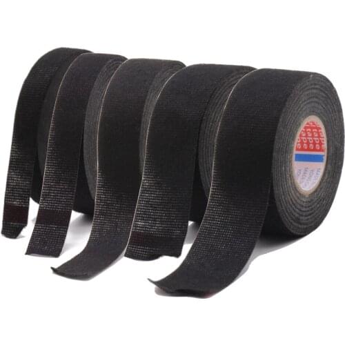 15 Meters New Tesa Type Coroplast Adhesive Cloth Tape For Cable Harness Wiring Loom Width 9/15/19/25/32MM