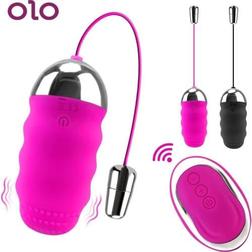 OLO Vibrating Egg Remote Control Sex Toys for Women Jumping Egg 10 Frequency G-spot Clitoris Stimulator Vagina Massage