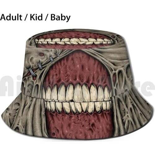 Face Of Nemesis Bucket Hat Adult kid baby Beach Sun Hats Nemesis Biohazard Umbrella Corporation Umbrella Jill Valentine 3