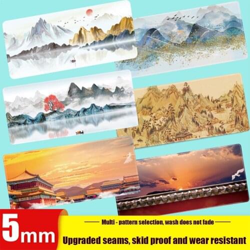 Chinese Ancient Style Wristband Anti-skid Mouse Pad Thickened Landscape Painting Desktop Decoration Mouse Pad For Gaming Office