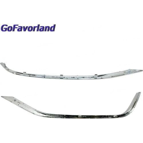 1Pcs Front Bumper Left Or Right Fog Lamp Frame Trim Molding Chrome 31323854 31323855 For Volvo V60 S60 Cross Country 2014-2018