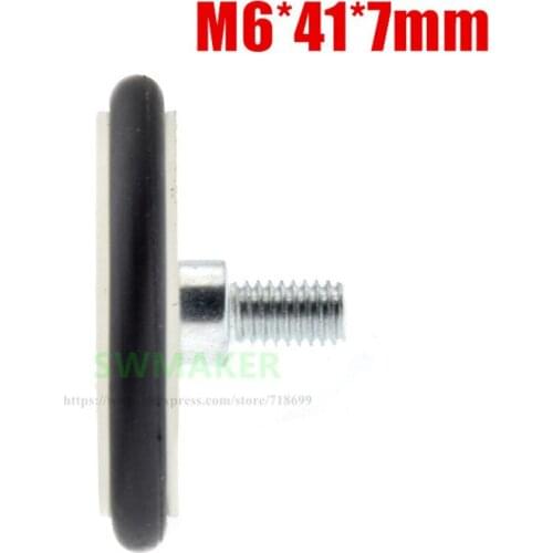 M6*41*7mm Buna-N rubber O rubber ring rubber rubber roller, mute elasticity, 626 bearing pulley for blackboard/fishing tackle