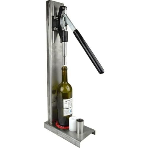 Hand Pressure Type 304 Stainless Steel Cork Stopper Manual Cork Stopper Tool Wine Cap Sealing Machine Stopper Press