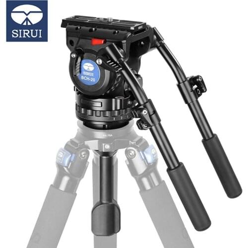 Sirui Bch-20 Radio And Television Hydraulic Photography Pan Tilt Multi Gear Damping Double Handle Portable
