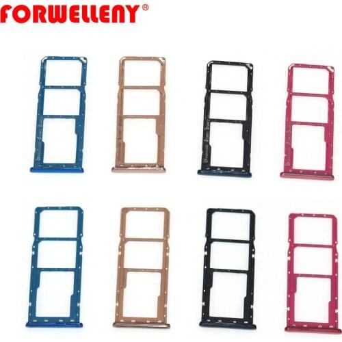 For SAMSUNG Galaxy A7 2018 SM-A750 Micro Sim Card Holder Slot Tray Replacement Adapters Black, gold, red, BLUE