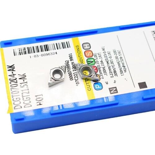 DCGT070204 AK H01 carbide turning tool CNC Tools Aluminum cutter blade lathe cutting insert