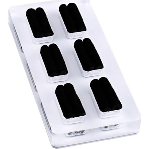 U90E Slots Ring Earrings Display Trays Showcase Jewelry Organizer for Jewelry Displays for Jewelry Decorations