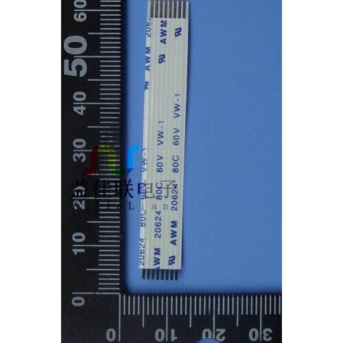 WZSM New FFC FPC Flexible Flat Cable 1.0mm Pitch 8 Pin 60mm E welding AWM 20624 80C 60V