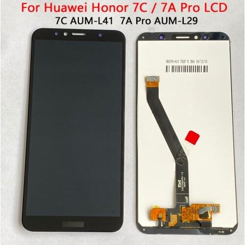 5.7''Honor 7c LCD For Huawei Honor 7A Pro Display With Frame AUM-L41 ATU-LX1 L21 Honor 7A Pro LCD Touch Screen Assembly