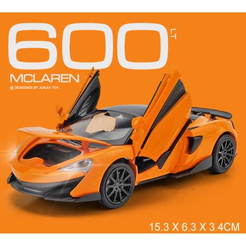 1/32 Diecast Diecasting Mclaren 600LT Sports Car Models Toys Simulation Metal Vehicles With Light Adults Toys Gifts For Children