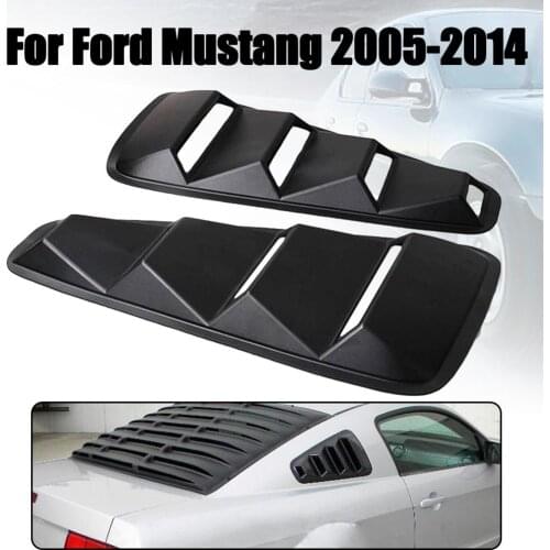 1 Pair Quarter Side Window Louvers Scoop Cover Vent For Ford Mustang 2005 2006 2007 2008 2009 2010 2011 2012 -2014 Car-Styling