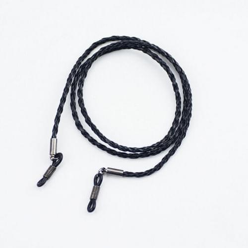 1Pc Adjustable Colorful Leather Glasses Neck Strap String Rope Band Leather Eyeglass Cord End Glasses Holder 4 Colors